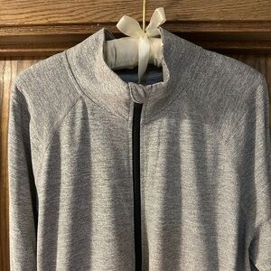 Old Navy Active Heather Gray Full Zip Top